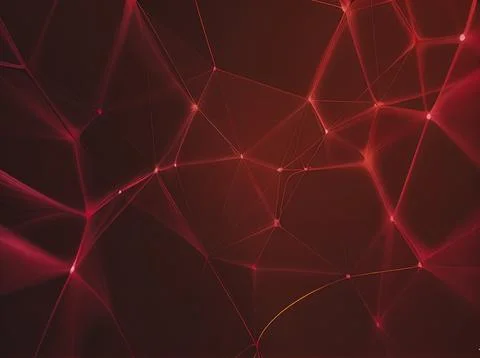 Abstract background with interweaving of colored lines and dots イラスト素材