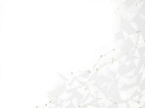 Abstract background with interweaving of colored lines and dots Illustrazione stock