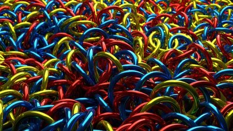 Abstract background of interwoven elements. Foto stock