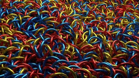 Abstract background of interwoven elements. Foto stock