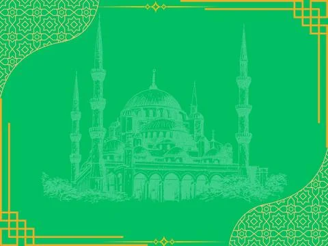 Abstract background - Islamic Background Pattern Stock Illustration