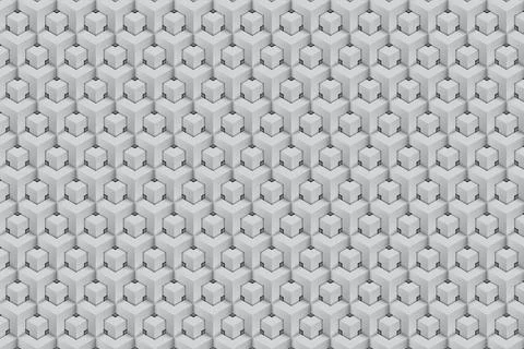 Abstract  background with isometric 3d polygonal shapes seamless pattern. Stock Illustration
