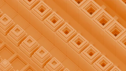 Abstract background with isometric cubes. Design. Optical illusion with 3D Stock Footage 236858247