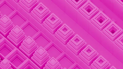 Abstract background with isometric cubes. Design. Optical illusion with 3D Stock Footage 236943870