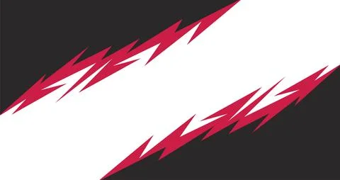 Abstract background with jagged lines pattern and with white black area. イラスト素材