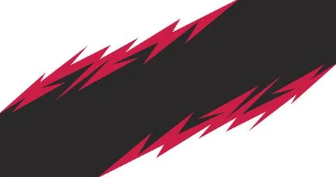 Abstract background with jagged lines pattern and with white black area. イラスト素材