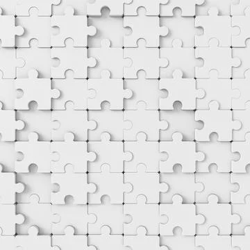 Abstract background of jigsaw puzzle. 3D rendering. Stock Illustration