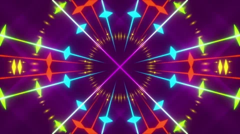 Abstract background, kaleidoscope particles, loop Vidéo 63651382