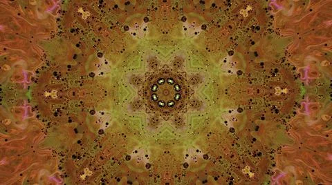 Abstract background with kaleidoscopic forms, trance and meditation concept Stock Illustration