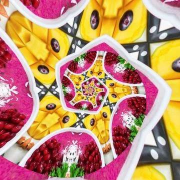 Abstract background, kaleidoscopically forms, for desktop, Wallpaper for vj Illustrazione stock