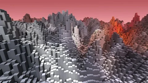 Abstract background, landscape, floor deformation Stock-Footage 120013417