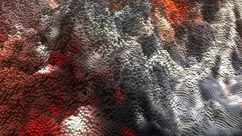 Abstract background, landscape, floor deformation Stock-Footage 120013477
