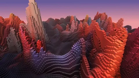 Abstract background, landscape, floor deformation Stock-Footage 120013544