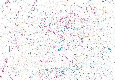 Abstract background of large splashes in cheerful colors, three-color splas.. Illustrazione stock