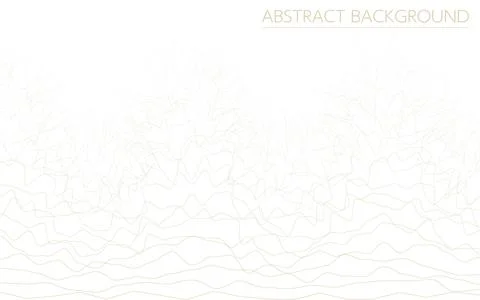 Abstract background with large undulating lines, brown lines イラスト素材