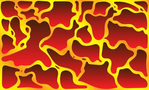 Abstract background, lava and smooth stones. Gradient. Red, brown, yellow, o Stock Illustration
