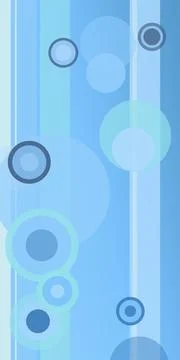 Abstract background of layered blue circular bubbles and vertical lines wit.. 스톡 일러스트