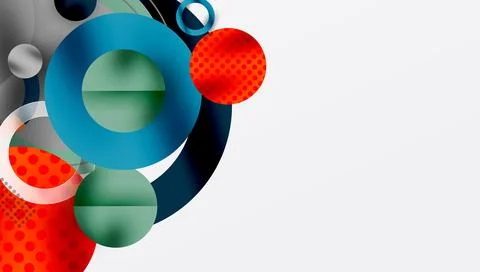 Abstract background - layered geometric shapes with smooth gradients and イラスト素材