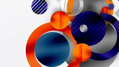 Abstract background - layered geometric shapes with smooth gradients and 스톡 일러스트