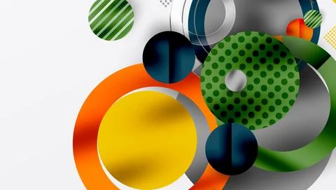 Abstract background - layered geometric shapes with smooth gradients and イラスト素材