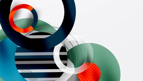 Abstract background - layered geometric shapes with smooth gradients and イラスト素材
