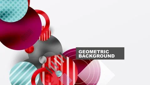 Abstract background - layered geometric shapes with smooth gradients and イラスト素材