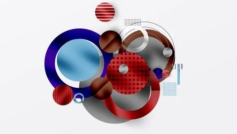 Abstract background - layered geometric shapes with smooth gradients and イラスト素材