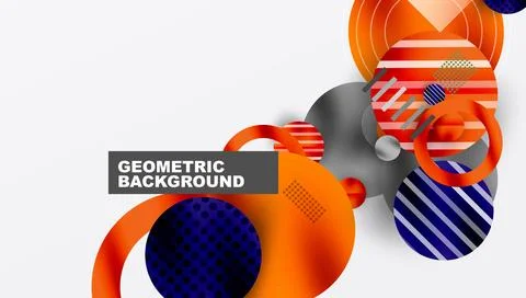 Abstract background - layered geometric shapes with smooth gradients and イラスト素材