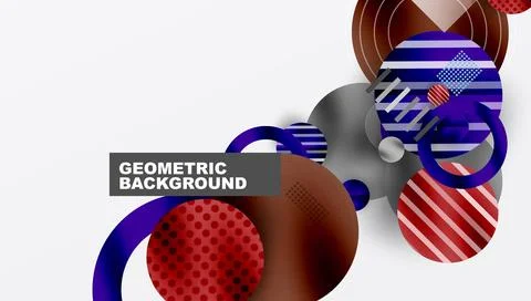 Abstract background - layered geometric shapes with smooth gradients and イラスト素材