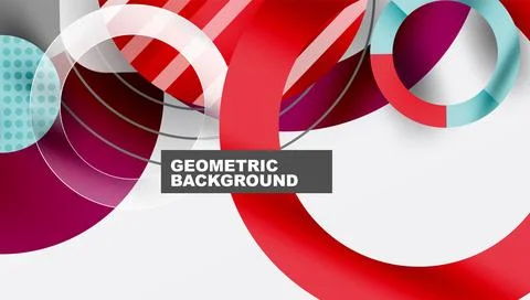 Abstract background - layered geometric shapes with smooth gradients and イラスト素材