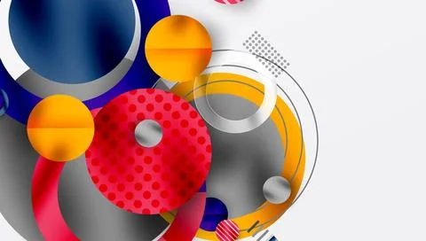Abstract background - layered geometric shapes with smooth gradients and イラスト素材