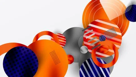 Abstract background - layered geometric shapes with smooth gradients and イラスト素材