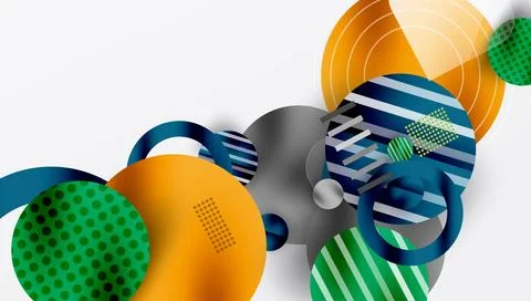 Abstract background - layered geometric shapes with smooth gradients and イラスト素材