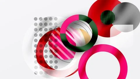 Abstract background - layered geometric shapes with smooth gradients and 스톡 일러스트