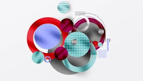 Abstract background - layered geometric shapes with smooth gradients and イラスト素材