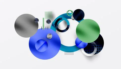 Abstract background - layered geometric shapes with smooth gradients and tr.. イラスト素材
