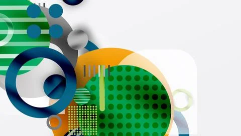 Abstract background - layered geometric shapes with smooth gradients and イラスト素材