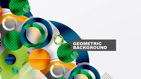 Abstract background - layered geometric shapes with smooth gradients and イラスト素材