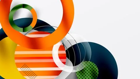 Abstract background - layered geometric shapes with smooth gradients and 스톡 일러스트
