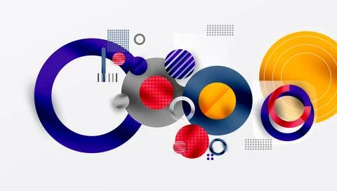 Abstract background - layered geometric shapes with smooth gradients and イラスト素材