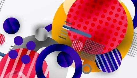 Abstract background - layered geometric shapes with smooth gradients and イラスト素材