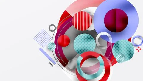 Abstract background - layered geometric shapes with smooth gradients and Stockillustratie