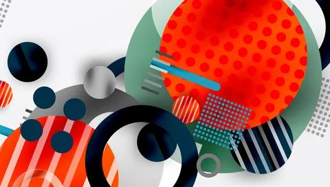 Abstract background - layered geometric shapes with smooth gradients and イラスト素材