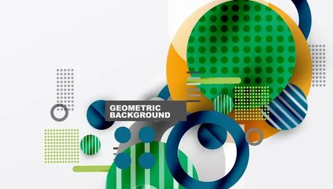 Abstract background - layered geometric shapes with smooth gradients and イラスト素材