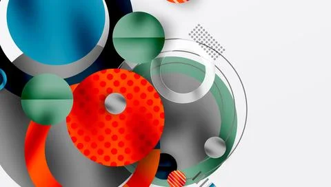 Abstract background - layered geometric shapes with smooth gradients and Stockillustratie