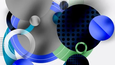 Abstract background - layered geometric shapes with smooth gradients and Stockillustratie