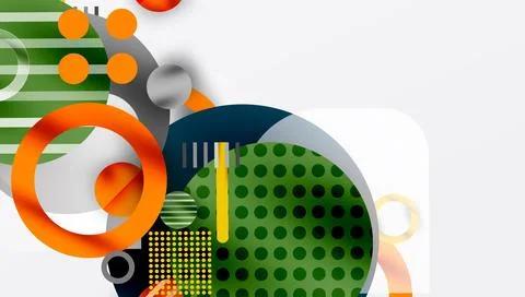 Abstract background - layered geometric shapes with smooth gradients and Stockillustratie