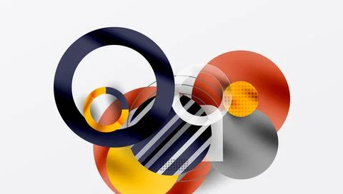 Abstract background - layered geometric shapes with smooth gradients and イラスト素材