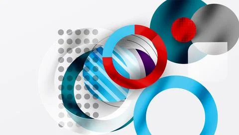 Abstract background - layered geometric shapes with smooth gradients and イラスト素材