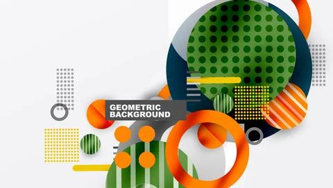 Abstract background - layered geometric shapes with smooth gradients and イラスト素材
